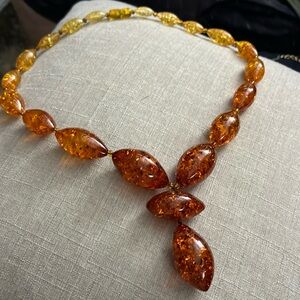 Vintage Amber bead necklace